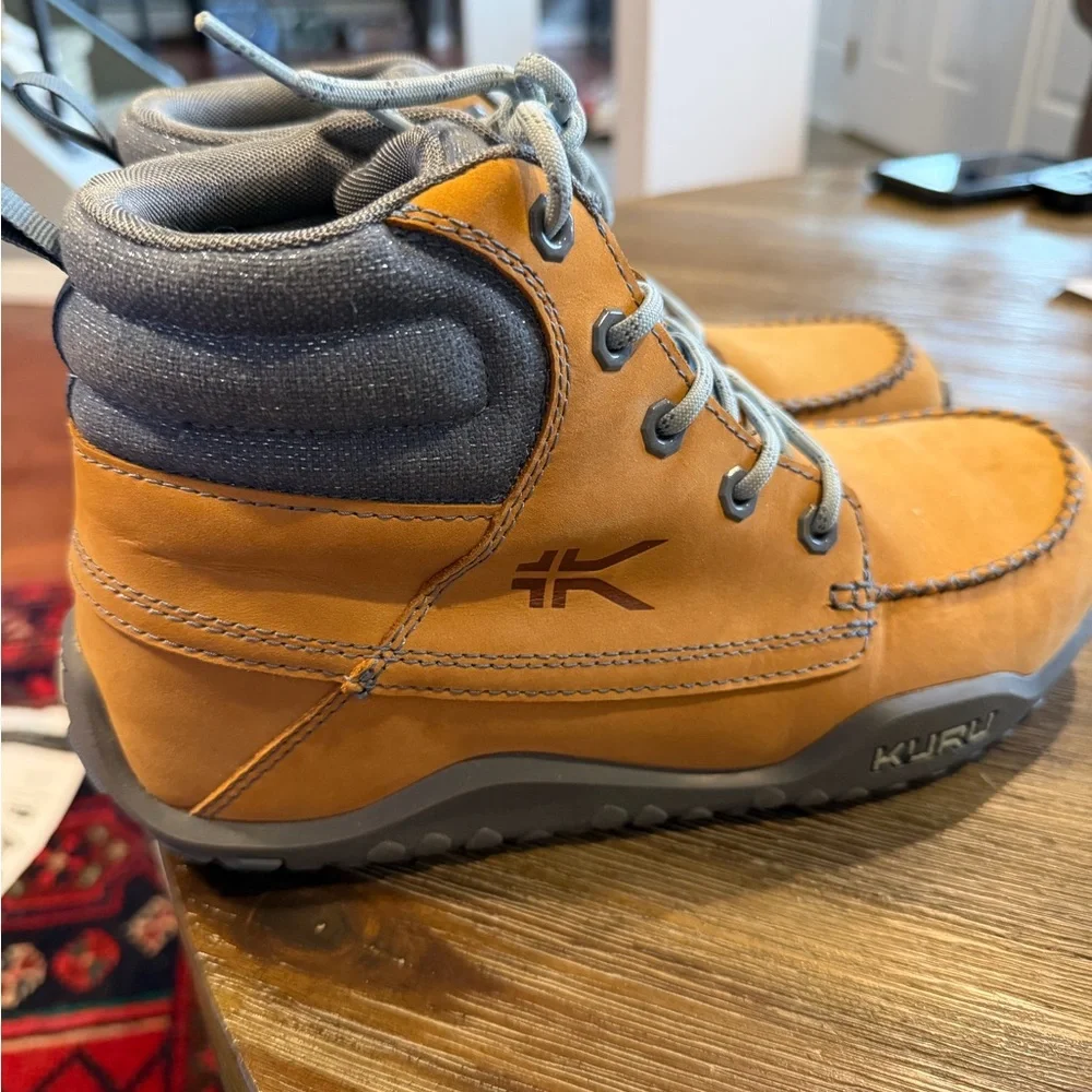 KURU Wheat and Light Blue Lace-Up Boots - Picture 4 of 6